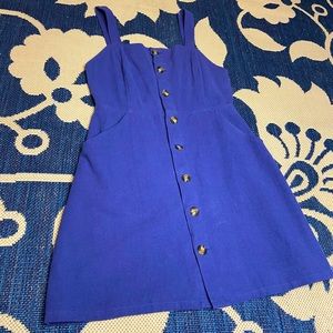 Blue summer mini-dress